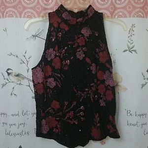 FINAL PRICE - J Kara medium beaded sleeveless top